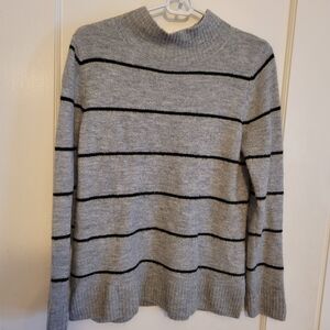Gray Striped Sweater